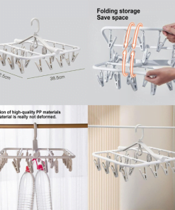 20 clips folding rack