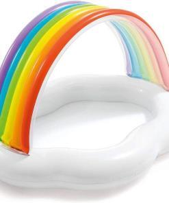 Rainbow cloud inflatable baby pool