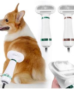 Portable Dog Dryer And Comb Brush 2-in-1
